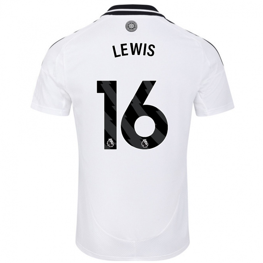 Niño Fútbol Camiseta Milla Lewis #16 Blanco 1ª Equipación 2024/25