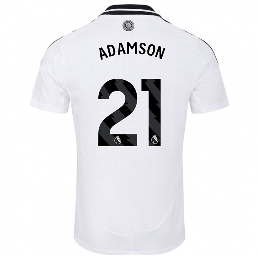 Niño Fútbol Camiseta Sasha Adamson #21 Blanco 1ª Equipación 2024/25