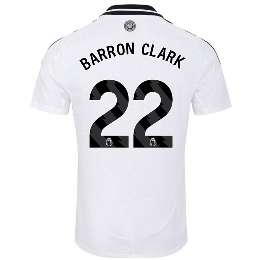 Niño Fútbol Camiseta Betty Barron-Clark #22 Blanco 1ª Equipación 2024/25