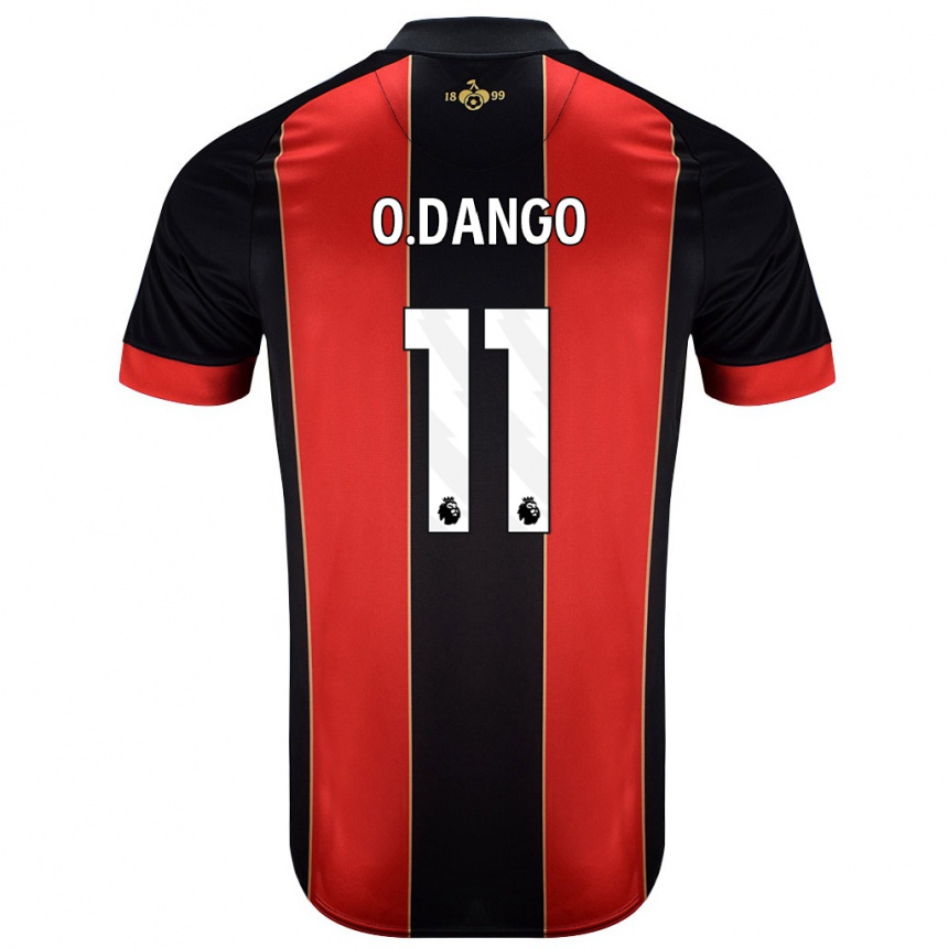 Niño Fútbol Camiseta Dango Ouattara #11 Rojo Negro 1ª Equipación 2024/25