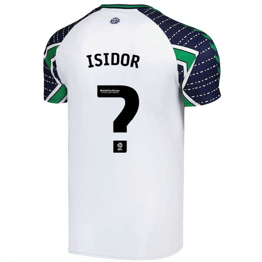 Niño Fútbol Camiseta Wilson Isidor #0 Blanco 2ª Equipación 2024/25