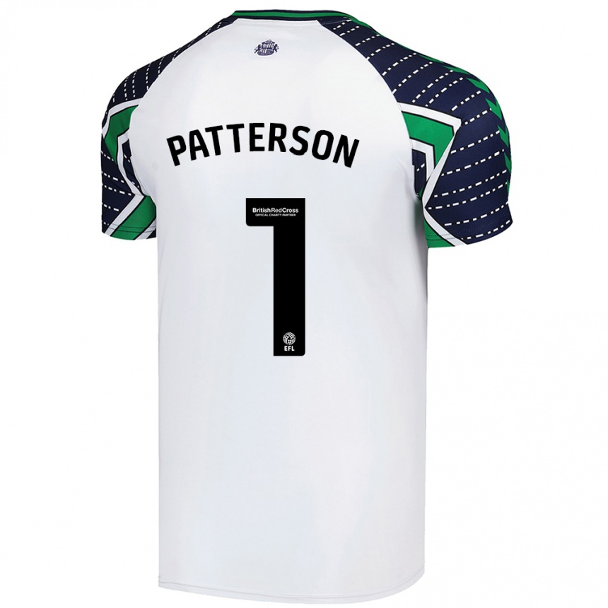 Niño Fútbol Camiseta Anthony Patterson #1 Blanco 2ª Equipación 2024/25