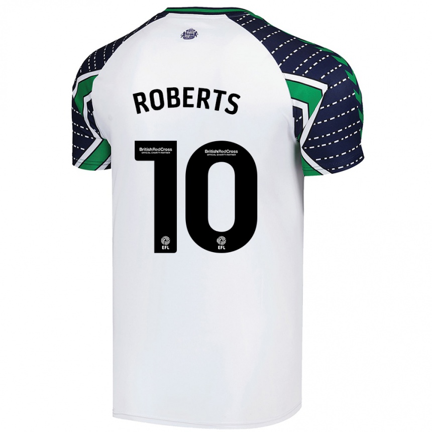 Niño Fútbol Camiseta Patrick Roberts #10 Blanco 2ª Equipación 2024/25