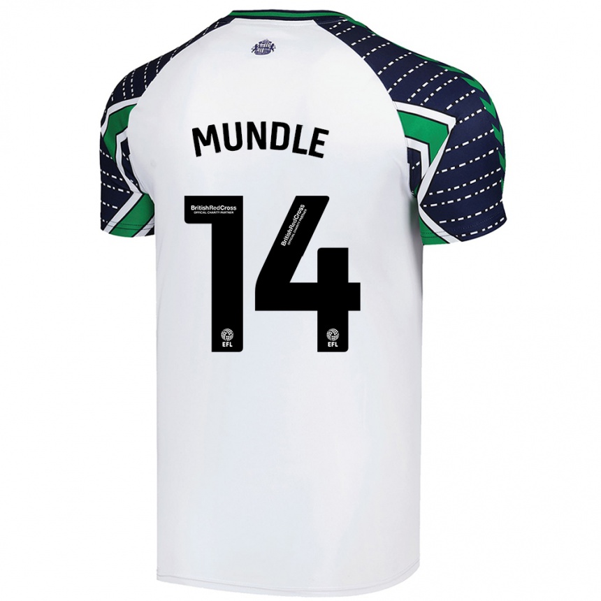 Niño Fútbol Camiseta Romaine Mundle #14 Blanco 2ª Equipación 2024/25