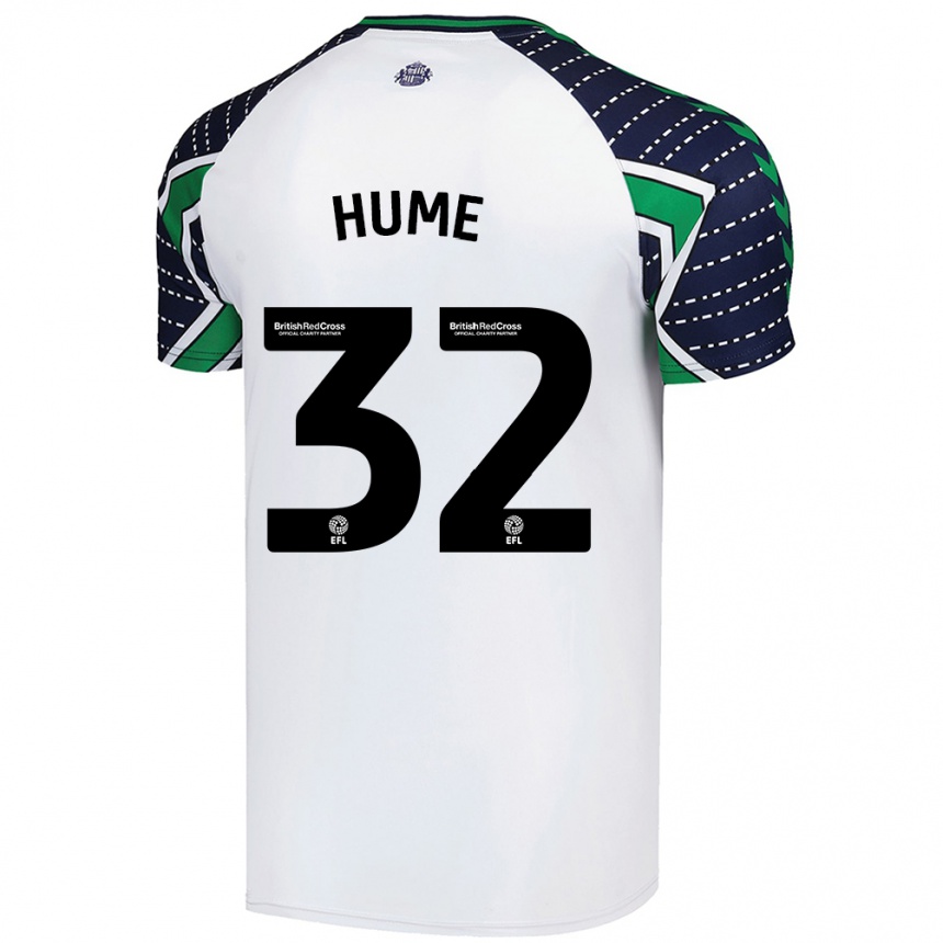 Niño Fútbol Camiseta Trai Hume #32 Blanco 2ª Equipación 2024/25