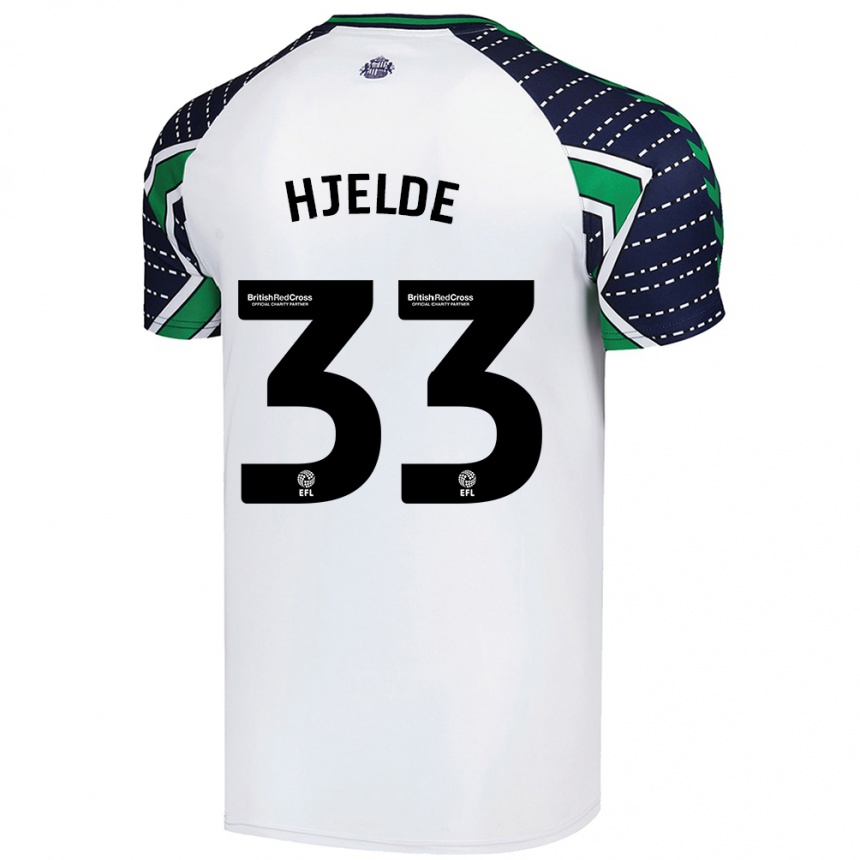 Niño Fútbol Camiseta Leo Fuhr Hjelde #33 Blanco 2ª Equipación 2024/25