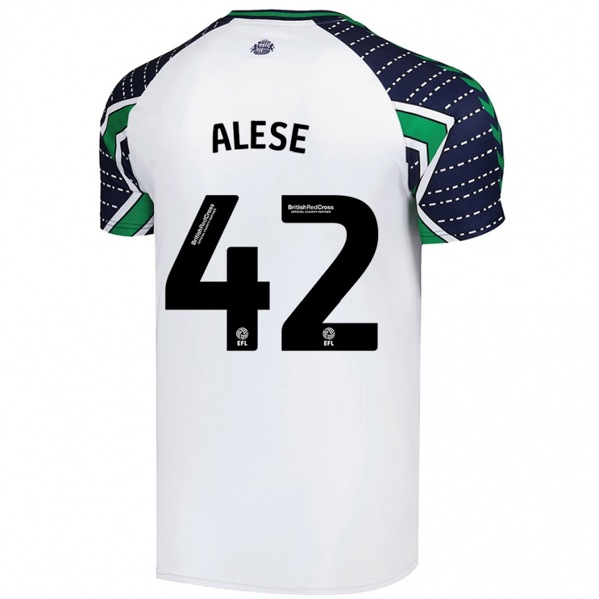 Niño Fútbol Camiseta Aji Alese #42 Blanco 2ª Equipación 2024/25