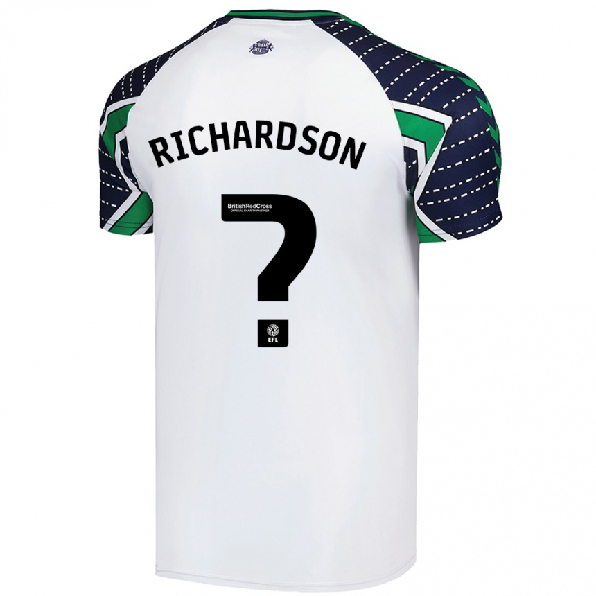 Niño Fútbol Camiseta Adam Richardson #0 Blanco 2ª Equipación 2024/25