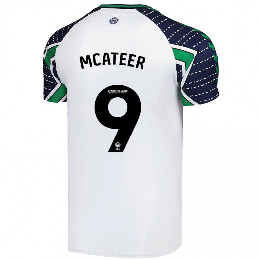 Niño Fútbol Camiseta Mary Mcateer #9 Blanco 2ª Equipación 2024/25