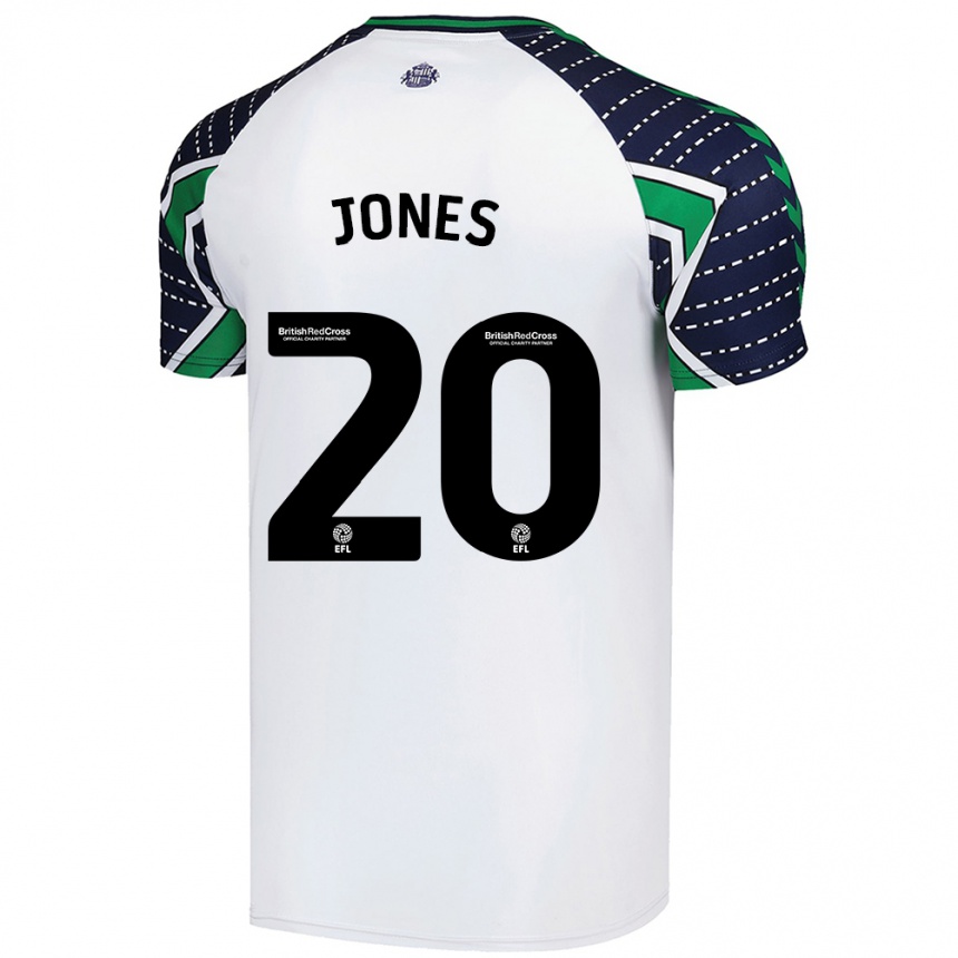 Niño Fútbol Camiseta Ellen Jones #20 Blanco 2ª Equipación 2024/25