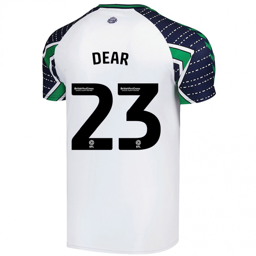 Niño Fútbol Camiseta Jenna Dear #23 Blanco 2ª Equipación 2024/25