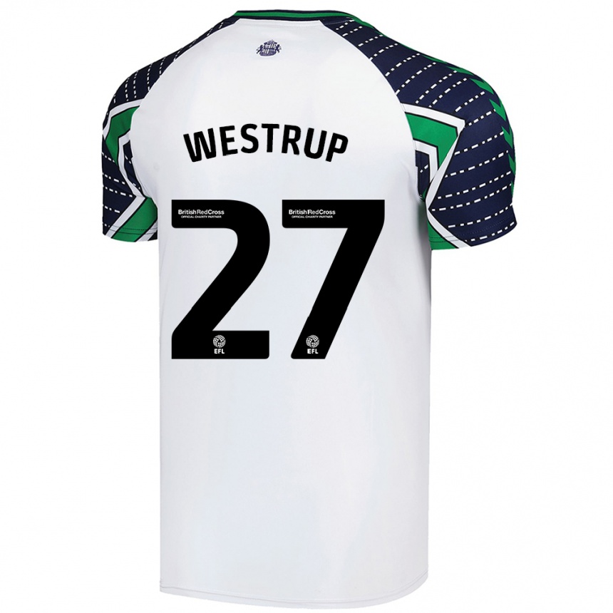 Niño Fútbol Camiseta Brianna Westrup #27 Blanco 2ª Equipación 2024/25