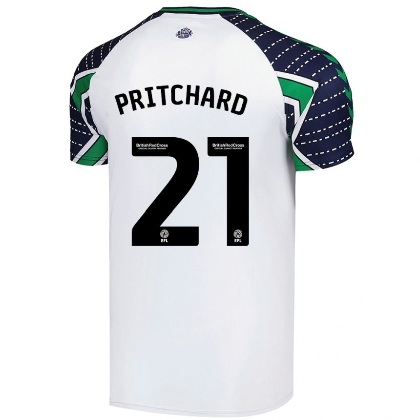 Niño Fútbol Camiseta Alex Pritchard #21 Blanco 2ª Equipación 2024/25