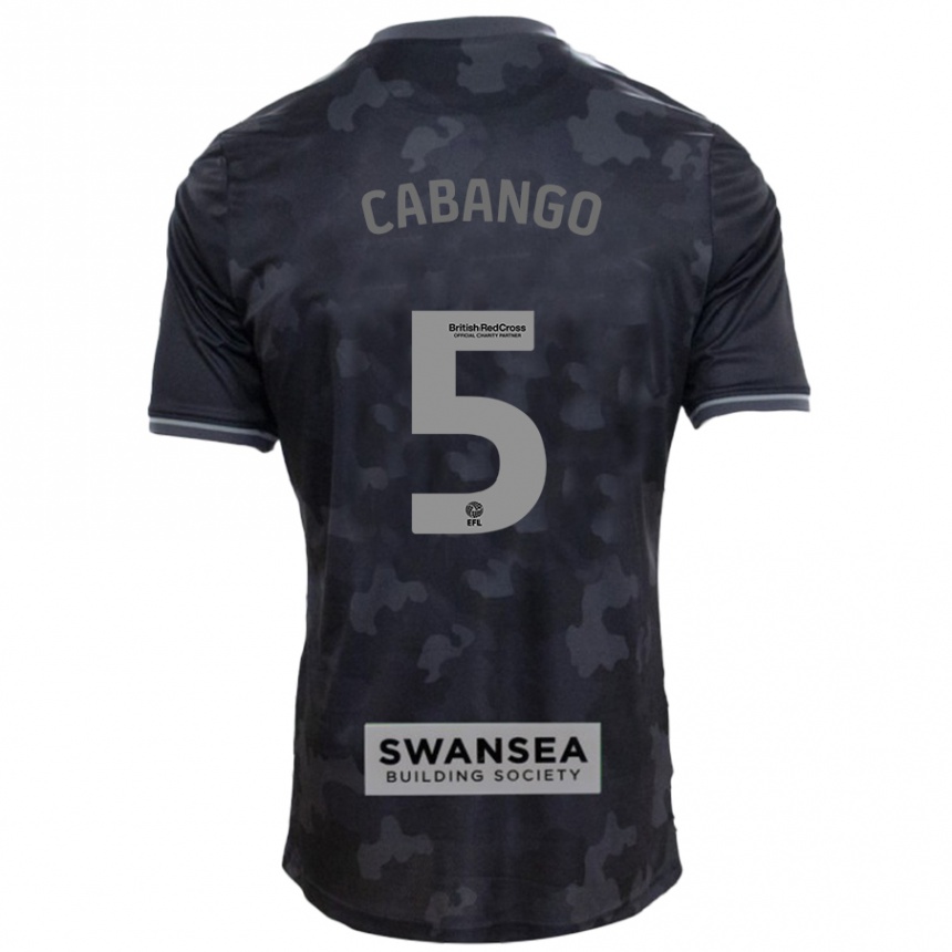 Niño Fútbol Camiseta Ben Cabango #5 Negro 2ª Equipación 2024/25