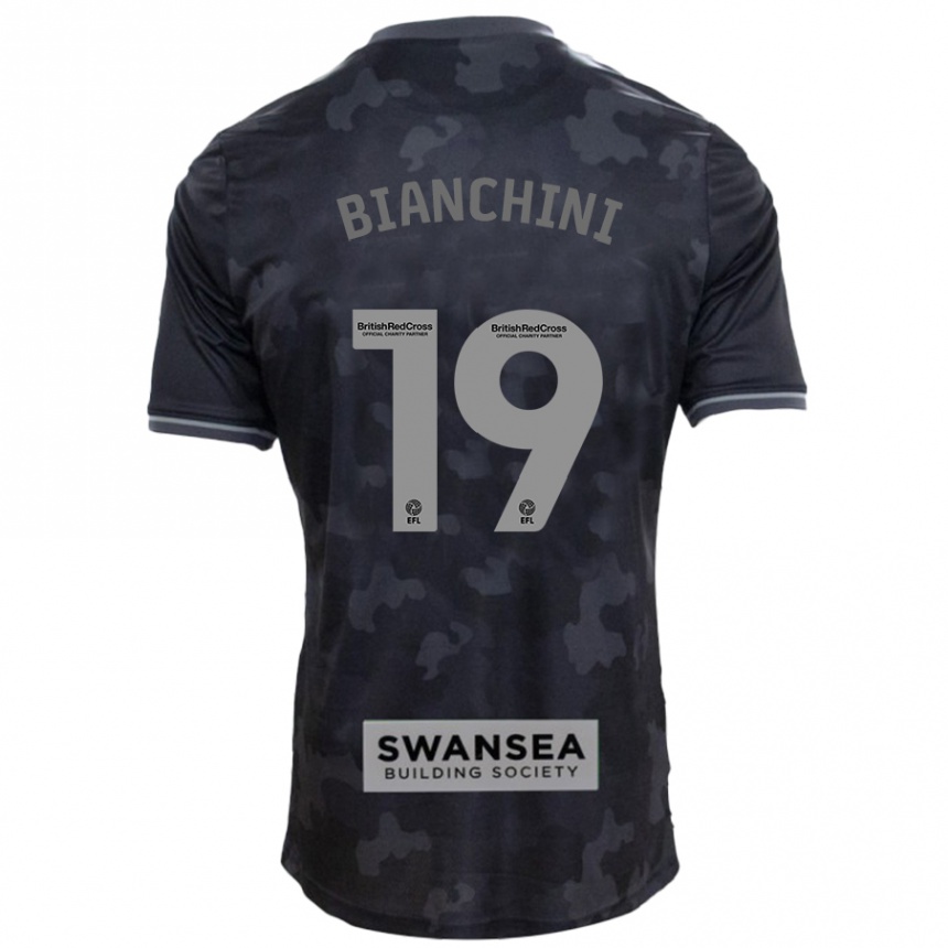 Niño Fútbol Camiseta Florian Bianchini #19 Negro 2ª Equipación 2024/25