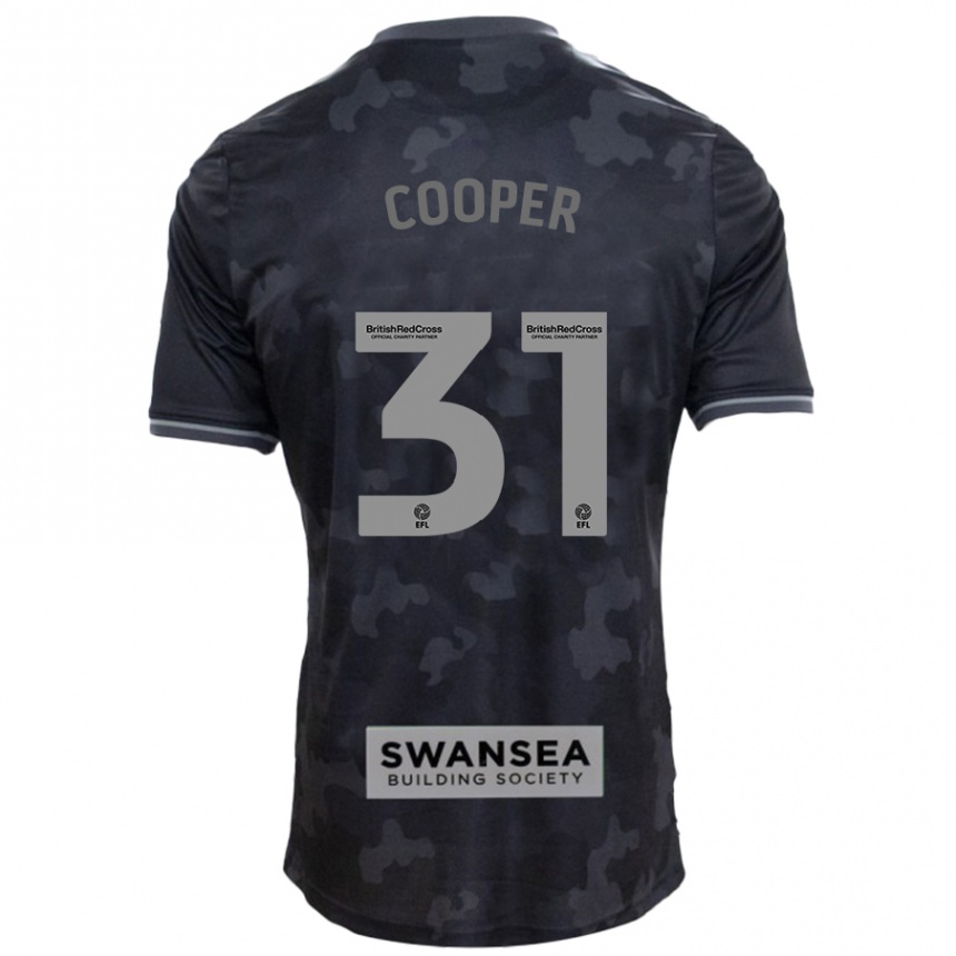 Niño Fútbol Camiseta Oliver Cooper #31 Negro 2ª Equipación 2024/25