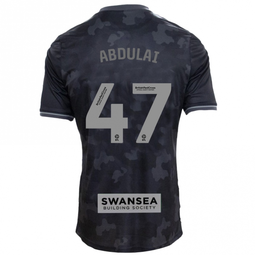 Niño Fútbol Camiseta Azeem Abdulai #47 Negro 2ª Equipación 2024/25