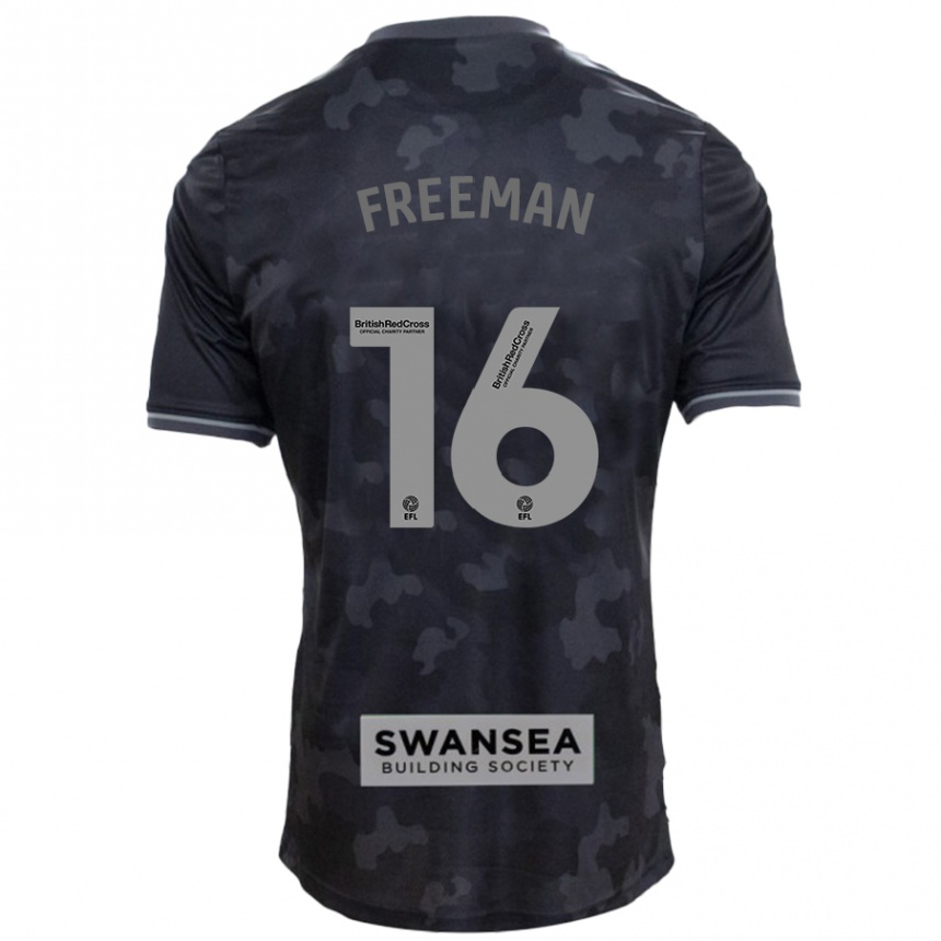 Niño Fútbol Camiseta Emily Freeman #16 Negro 2ª Equipación 2024/25