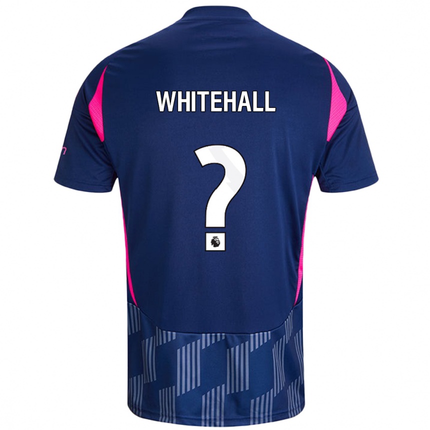 Niño Fútbol Camiseta Archie Whitehall #0 Azul Real Rosa 2ª Equipación 2024/25