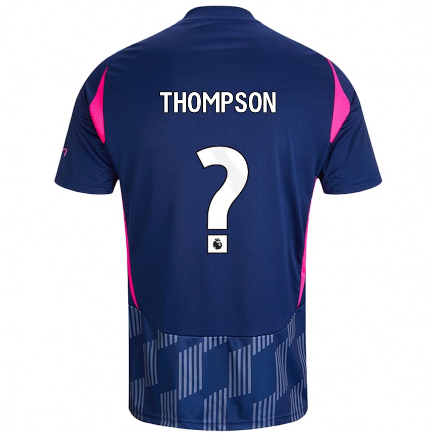 Niño Fútbol Camiseta Will Thompson #0 Azul Real Rosa 2ª Equipación 2024/25