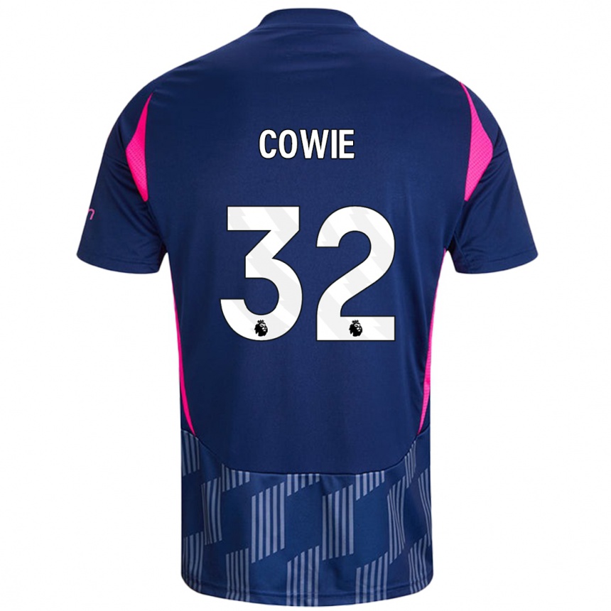 Niño Fútbol Camiseta Abi Cowie #32 Azul Real Rosa 2ª Equipación 2024/25