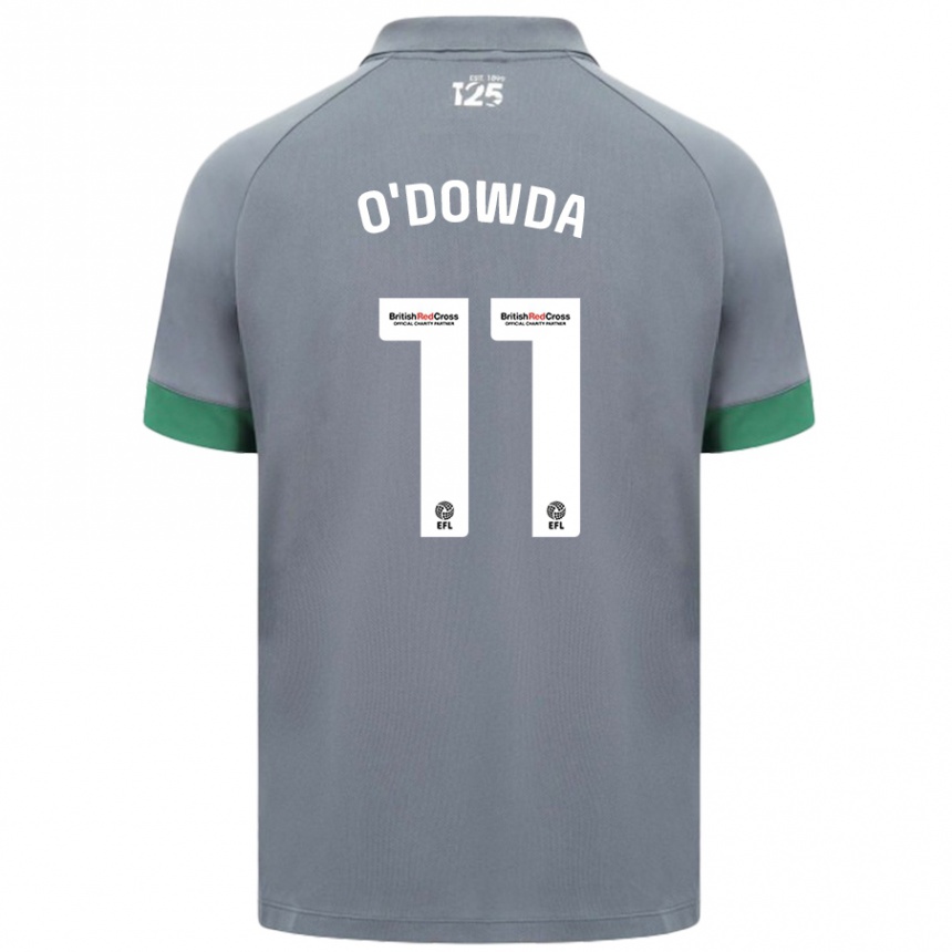 Niño Fútbol Camiseta Callum O'dowda #11 Gris Oscuro 2ª Equipación 2024/25