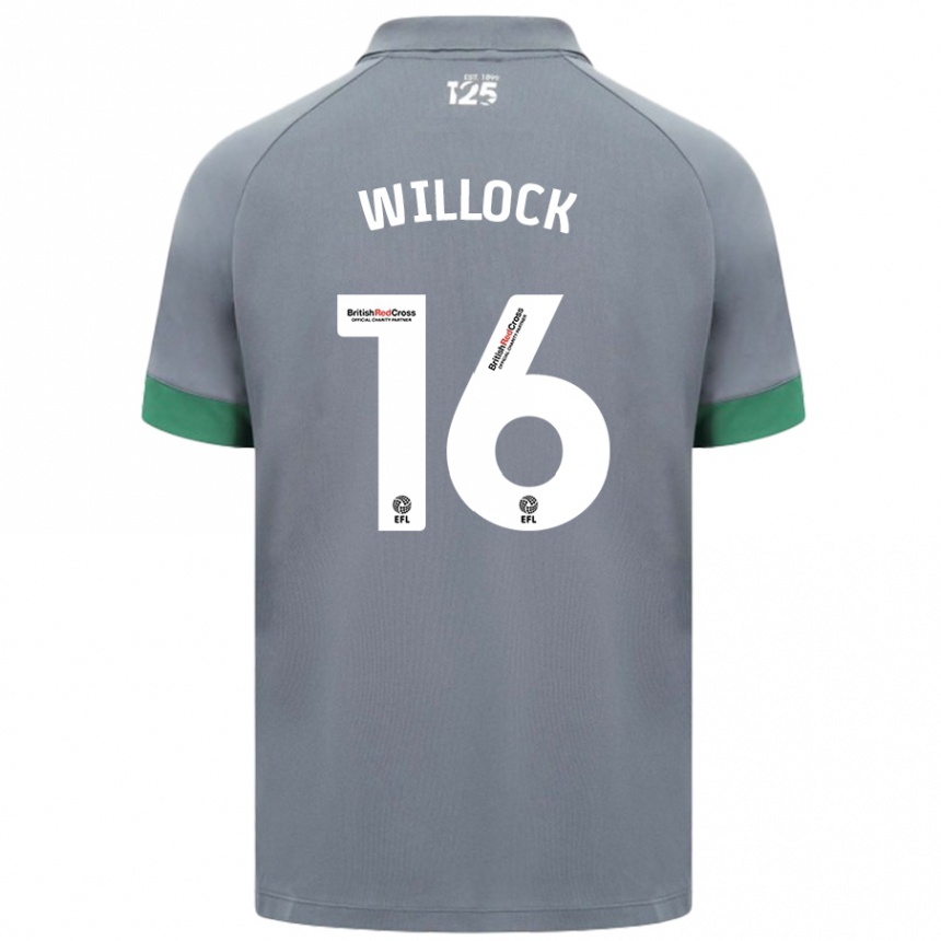 Niño Fútbol Camiseta Chris Willock #16 Gris Oscuro 2ª Equipación 2024/25