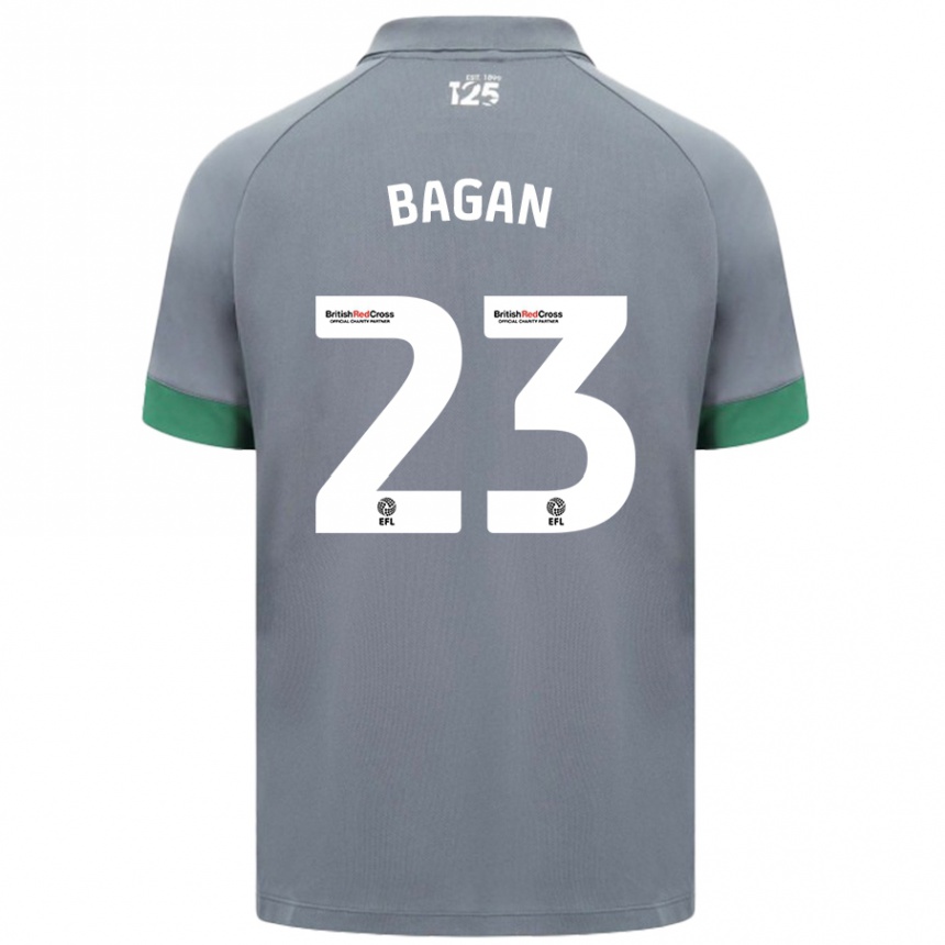 Niño Fútbol Camiseta Joel Bagan #23 Gris Oscuro 2ª Equipación 2024/25