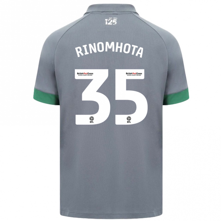 Niño Fútbol Camiseta Andy Rinomhota #35 Gris Oscuro 2ª Equipación 2024/25