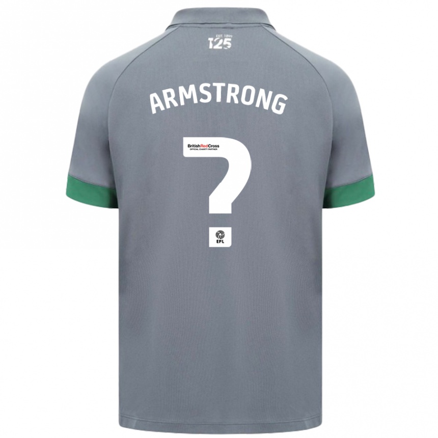 Niño Fútbol Camiseta Luke Armstrong #0 Gris Oscuro 2ª Equipación 2024/25