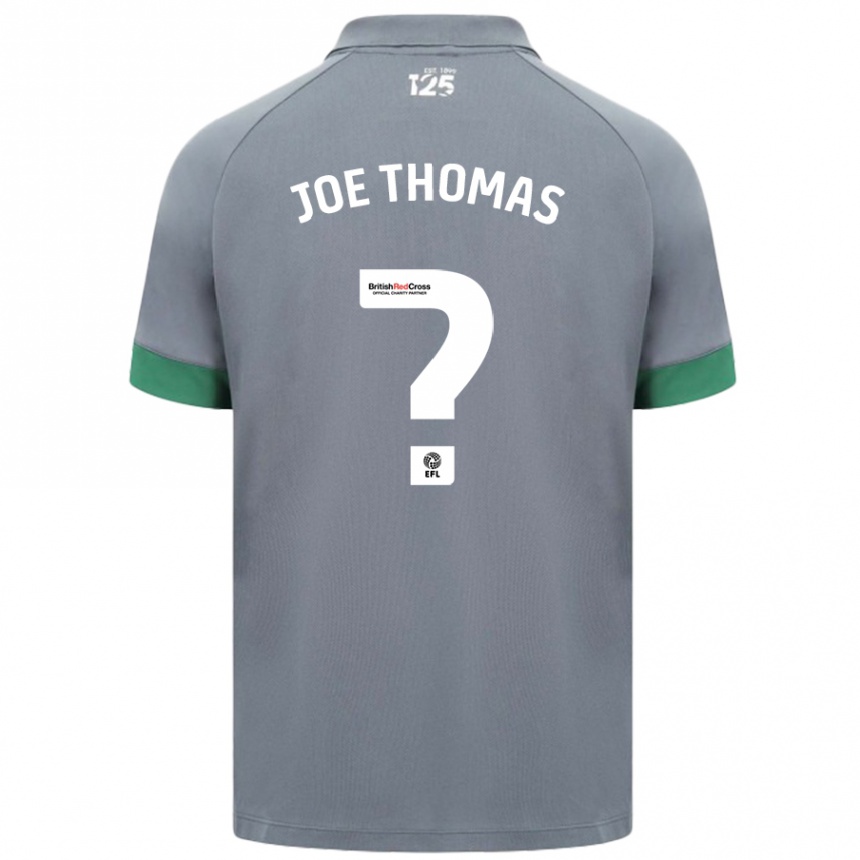 Niño Fútbol Camiseta Joe Thomas #0 Gris Oscuro 2ª Equipación 2024/25