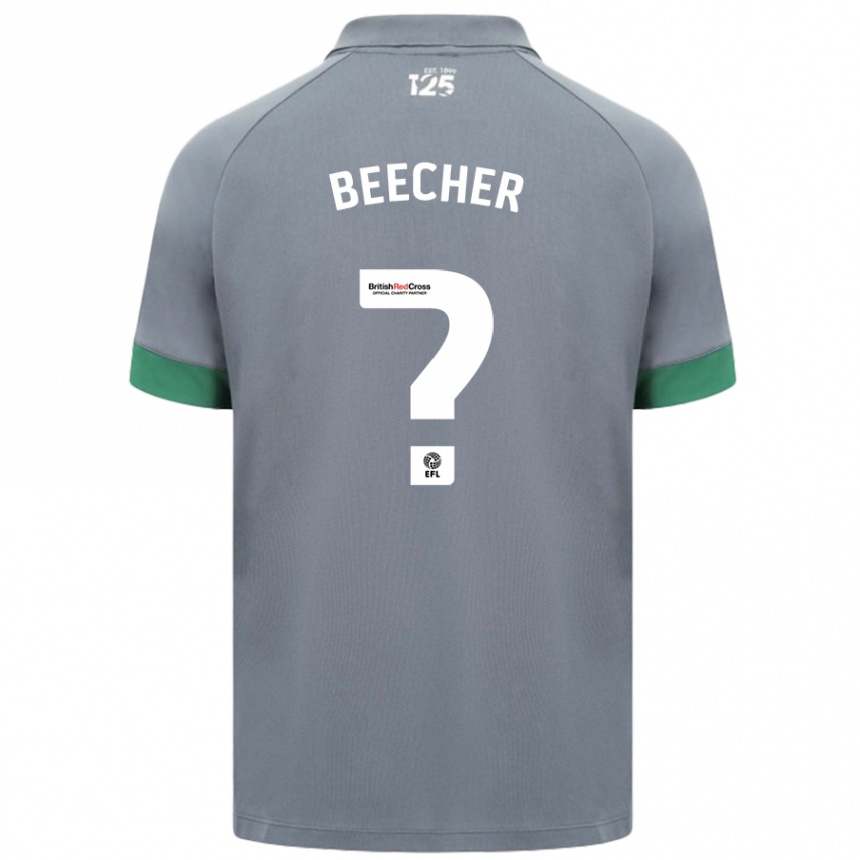 Niño Fútbol Camiseta Josh Beecher #0 Gris Oscuro 2ª Equipación 2024/25