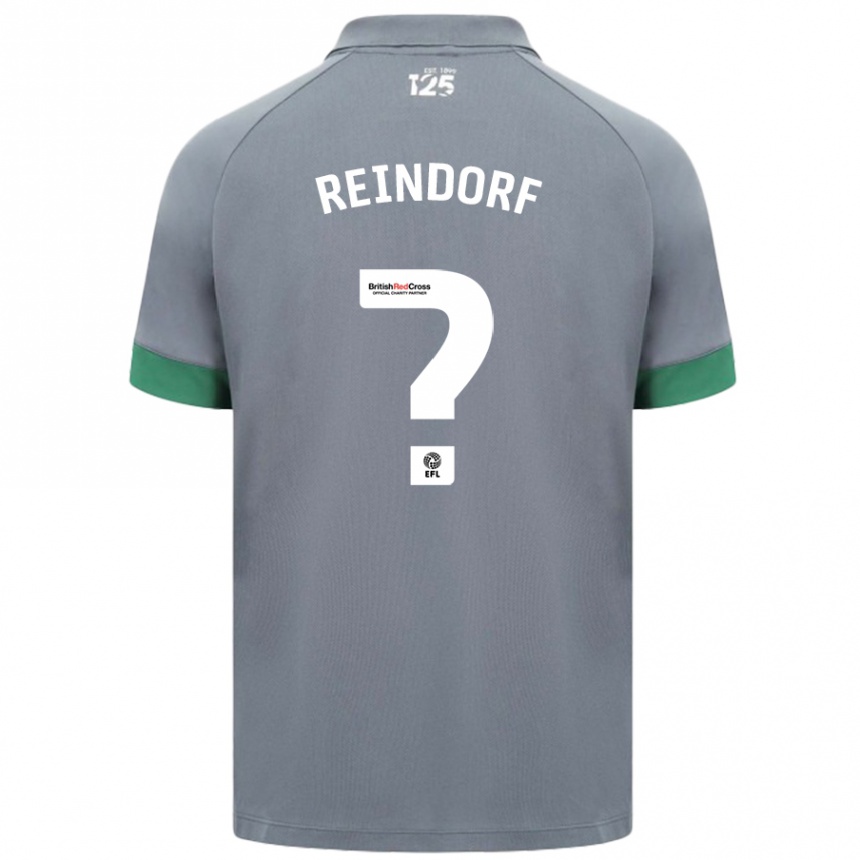 Niño Fútbol Camiseta Michael Reindorf #0 Gris Oscuro 2ª Equipación 2024/25