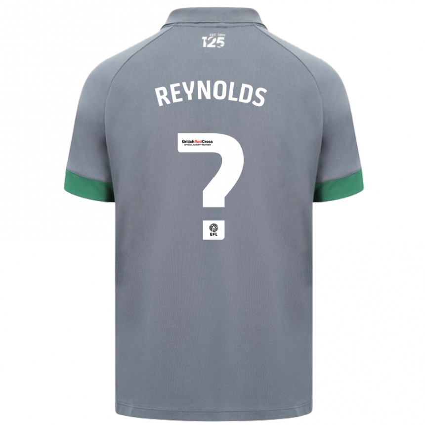 Niño Fútbol Camiseta Oliver Reynolds #0 Gris Oscuro 2ª Equipación 2024/25