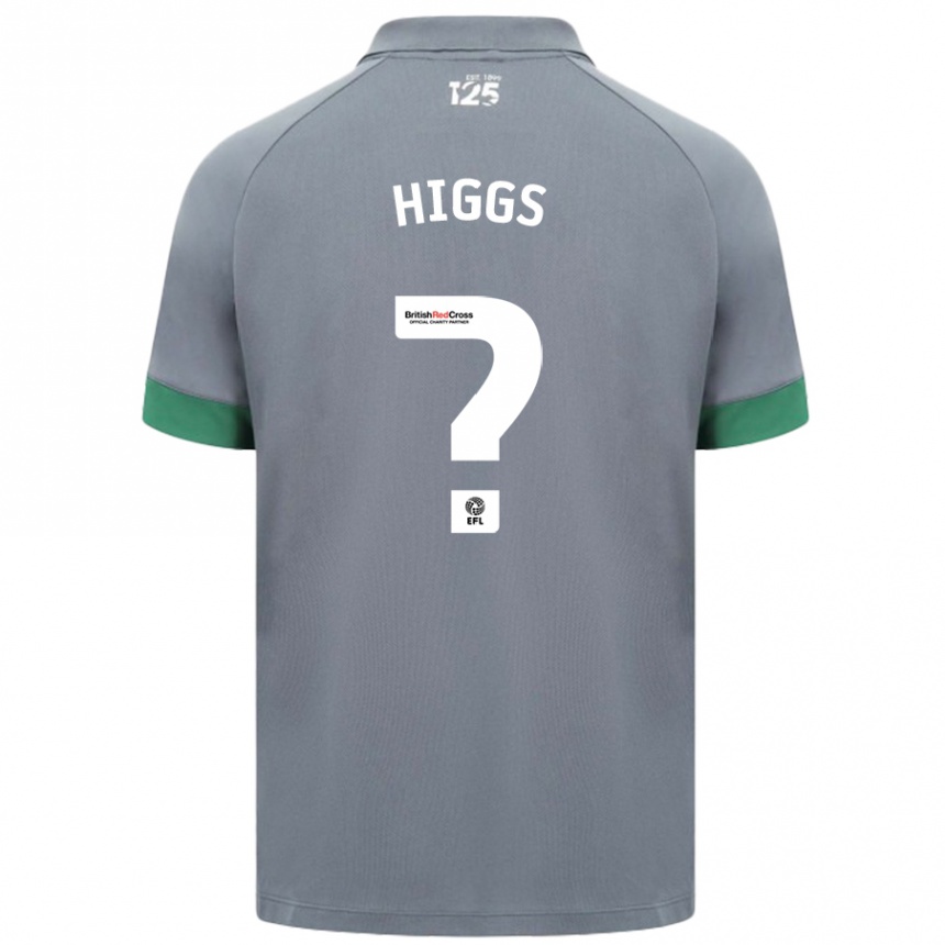 Niño Fútbol Camiseta Daniel Higgs #0 Gris Oscuro 2ª Equipación 2024/25