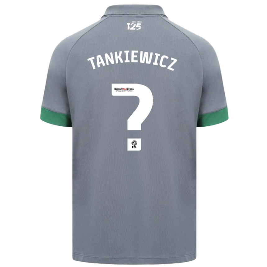 Niño Fútbol Camiseta Rob Tankiewicz #0 Gris Oscuro 2ª Equipación 2024/25