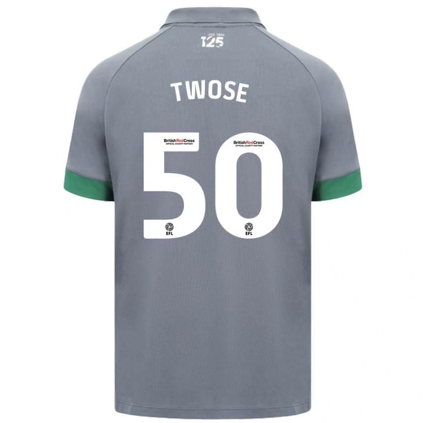 Niño Fútbol Camiseta Cody Twose #50 Gris Oscuro 2ª Equipación 2024/25