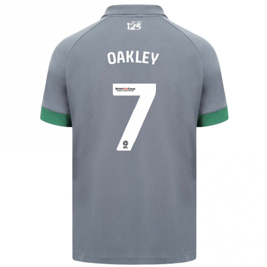 Niño Fútbol Camiseta Rhianne Oakley #7 Gris Oscuro 2ª Equipación 2024/25