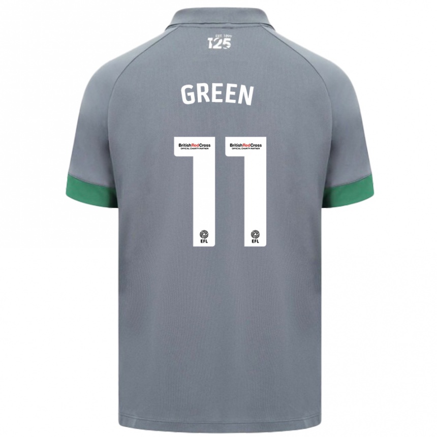 Niño Fútbol Camiseta Danielle Green #11 Gris Oscuro 2ª Equipación 2024/25