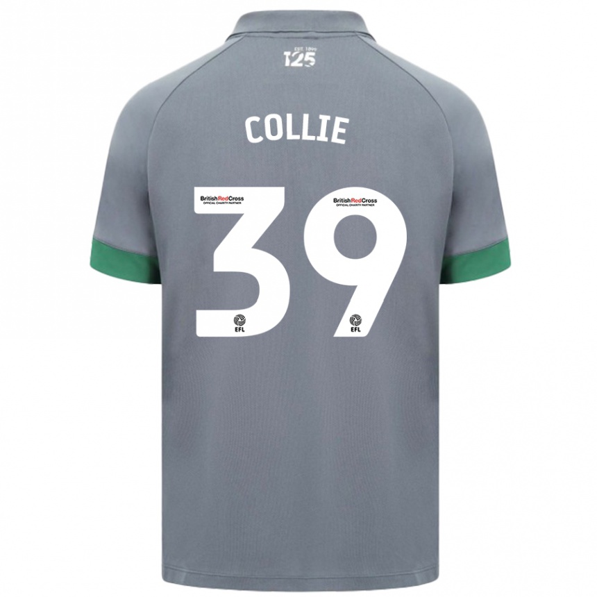 Niño Fútbol Camiseta Eliza Collie #39 Gris Oscuro 2ª Equipación 2024/25