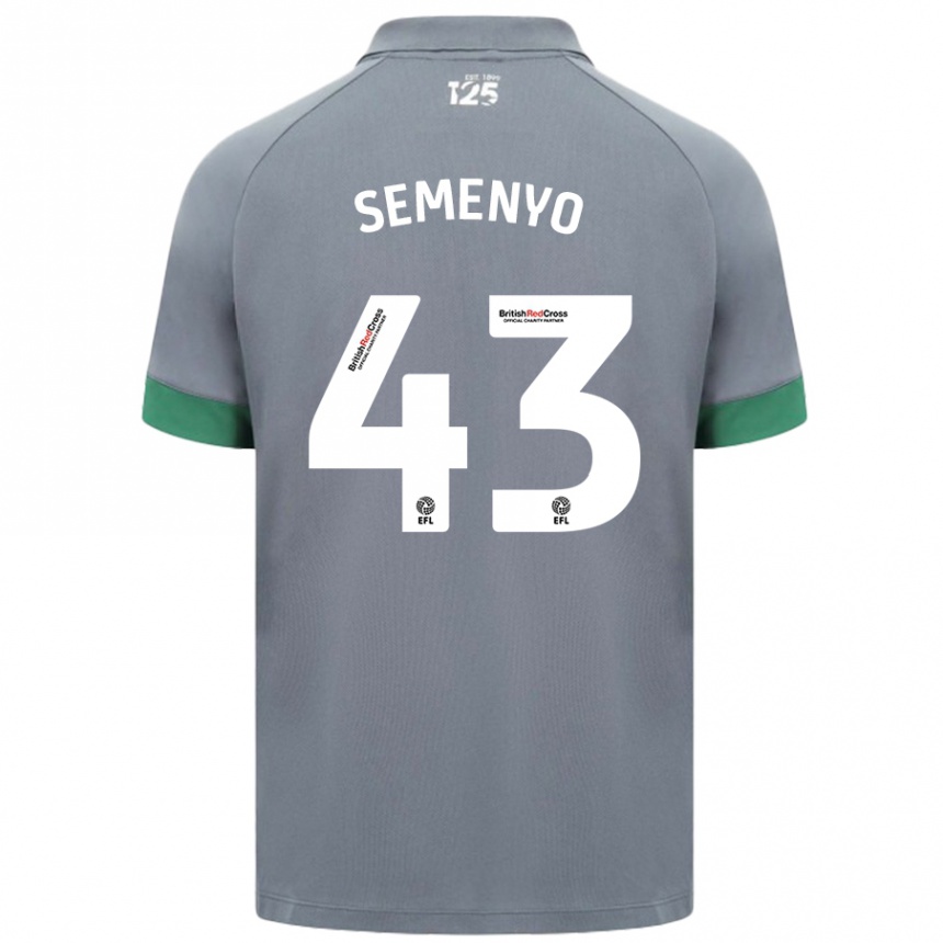 Niño Fútbol Camiseta Jai Semenyo #43 Gris Oscuro 2ª Equipación 2024/25