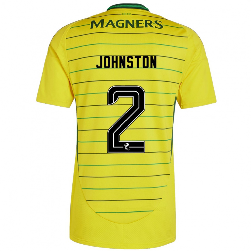 Niño Fútbol Camiseta Alistair Johnston #2 Amarillo 2ª Equipación 2024/25