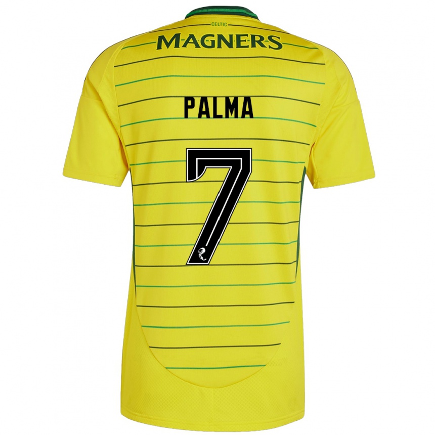 Niño Fútbol Camiseta Luis Palma #7 Amarillo 2ª Equipación 2024/25