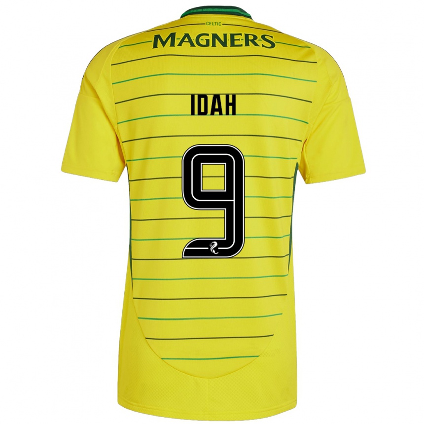 Niño Fútbol Camiseta Adam Idah #9 Amarillo 2ª Equipación 2024/25