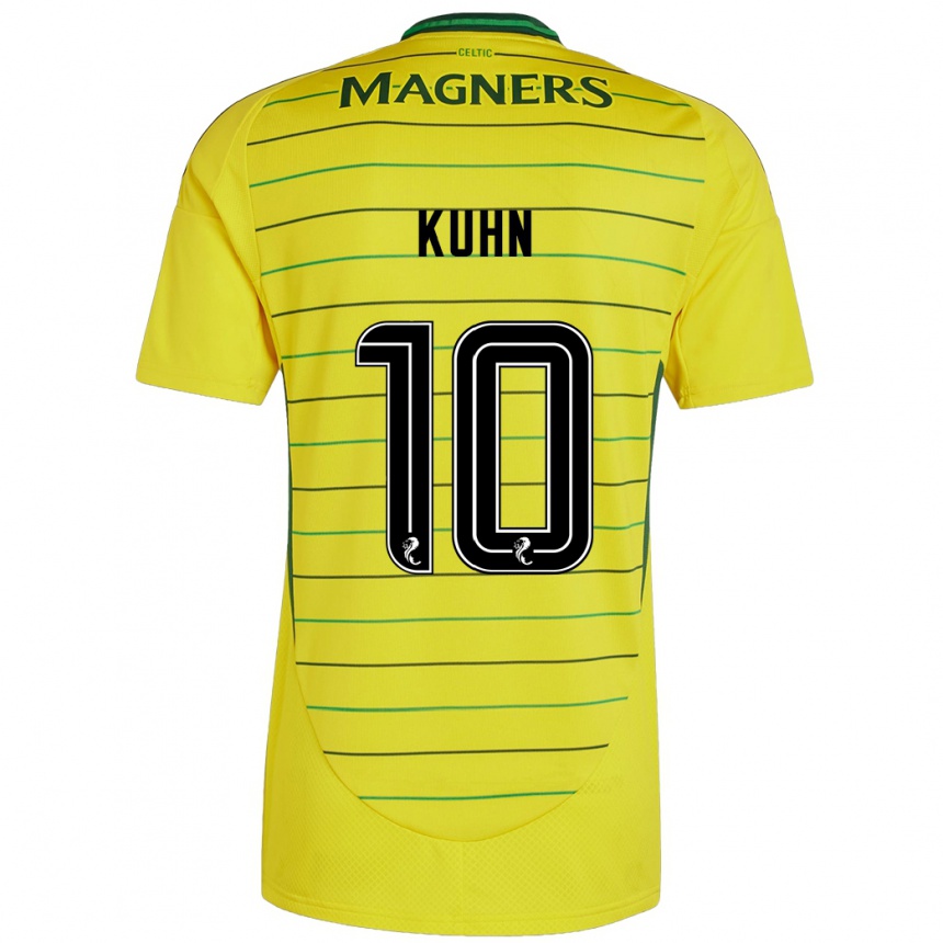 Niño Fútbol Camiseta Nicolas Kühn #10 Amarillo 2ª Equipación 2024/25