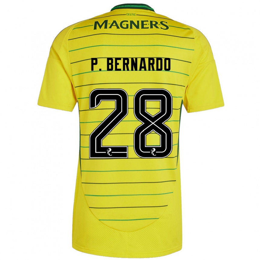 Niño Fútbol Camiseta Paulo Bernardo #28 Amarillo 2ª Equipación 2024/25