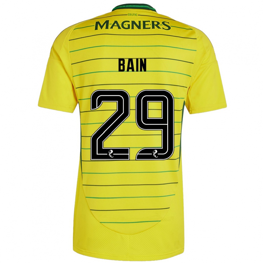 Niño Fútbol Camiseta Scott Bain #29 Amarillo 2ª Equipación 2024/25