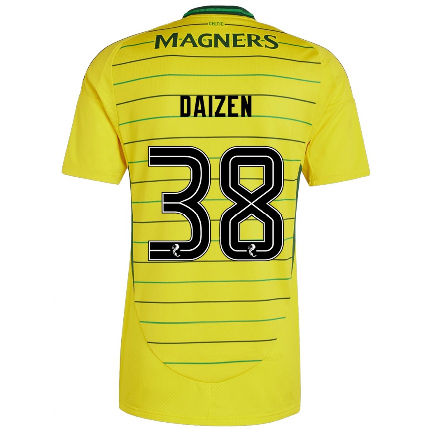 Niño Fútbol Camiseta Daizen Maeda #38 Amarillo 2ª Equipación 2024/25