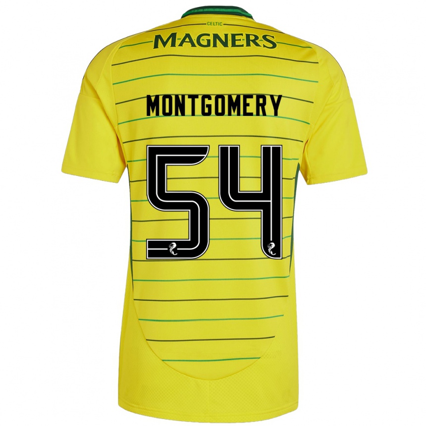 Niño Fútbol Camiseta Adam Montgomery #54 Amarillo 2ª Equipación 2024/25