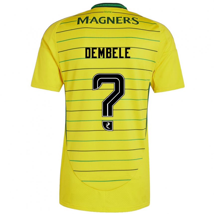 Niño Fútbol Camiseta Hassan Dembele #0 Amarillo 2ª Equipación 2024/25